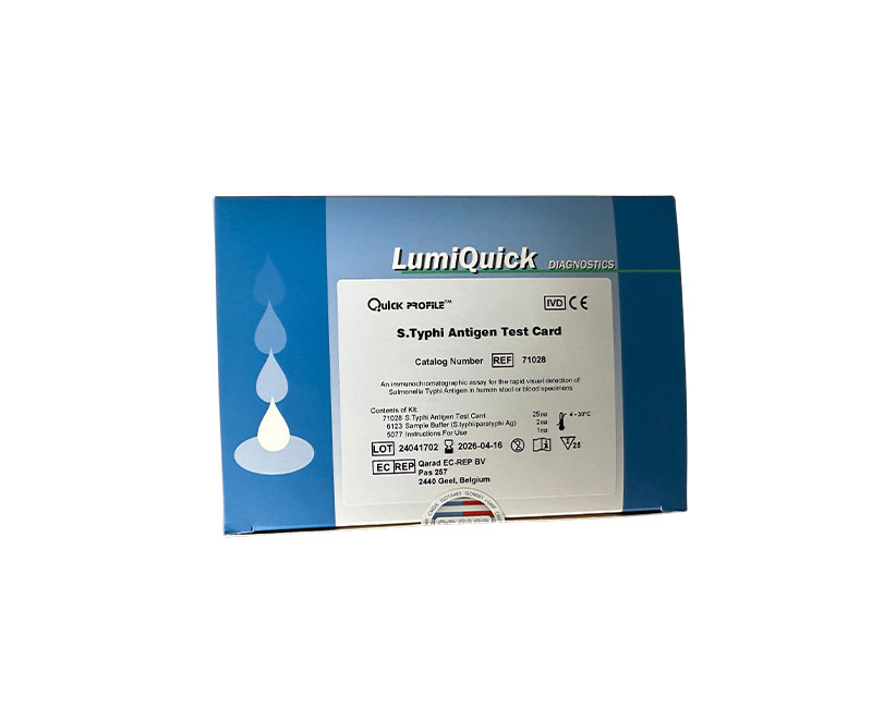 QuickProfile Salmonella Typhi Antigen Test Card